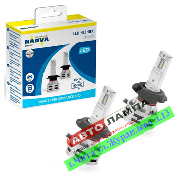 Narva H7 12V-24V 24W Range Performance Led 6500K PX26d 18033