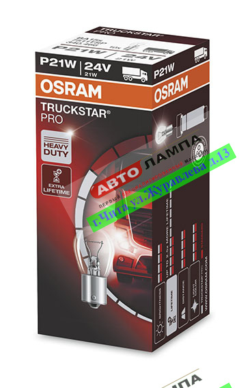 Osram P21W 24V 21W TRUCKSTAR PRO  BA15s 7511TSP