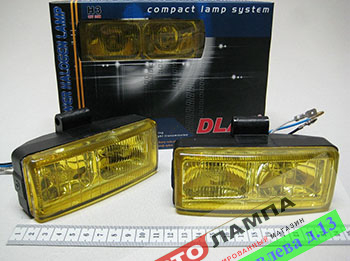 DLAA LA-8023Y Противотуманные фары универсальные Желтые, 130*67*50mm 12V
