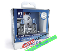 Philips H1 12V 55W CrystalVision P14.5s 12258CVSM