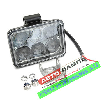 763+FF GG светодиодная инсталляция NEW DC12-24v 18W 4D (прямоугольная 6X3W)