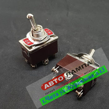 9873+DD   Тумблер ON/OFF двухпозицион 6 конт. Китай