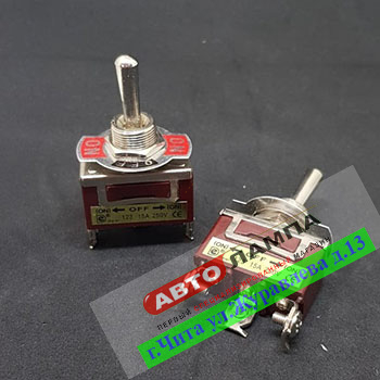 10102+DD   Тумблер без фиксации ON-OFF-ON KN3C-123.3.