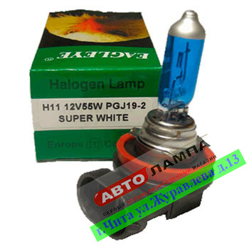 H111W Eagleye H11 12V 55W Super White  PGJ19-2