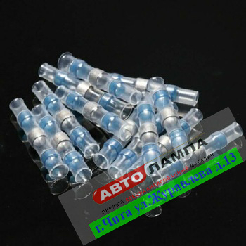 11232+DD   Соединитель проводов Термоусадка (гильза) L-4cm 1.5-2.5mm Синяя