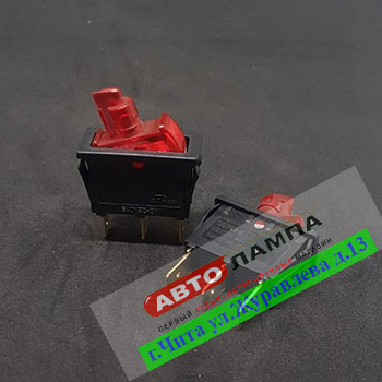SC792-6+DD   Клавиша плоская с подсветкой красная (снято с пр-ва)