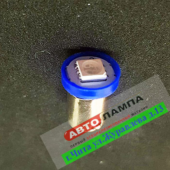 539+FF GG 12v T4W BA9S T8.5 1SMD5050 (диод синий)
