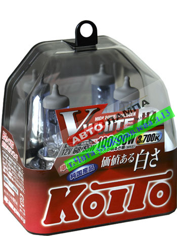 Koito H4 12V 60/55W (Соотв. 100/90W) White Beam III 3700K P43t-38 P0746W