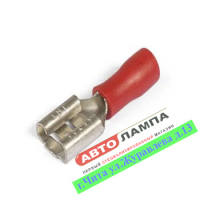 2517+DD Разъем мама в изоляции полуоткр. d-4.6мм (красный)