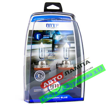 MTF H11 12V 55W Dynamic Blue 3300K PGJ19-2 HDB1211