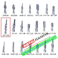Пин для разъема, 1.5mm Male (папа) 617-1.5A+Pin