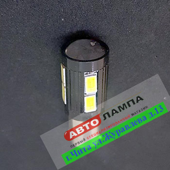 801+FF GG 12v T4W T8.5 BA9S 10SMD5630 (линза, диод белый)