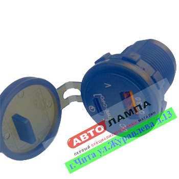 10259+DD   Розетка USB с вольтметром 12В