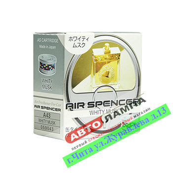 A-43+EIKOSHA Ароматизатор меловой SPIRIT REFILL - WHITY MUSK Белый мускус