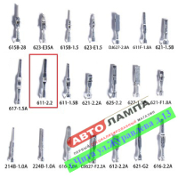 Пин для разъема, 2.2mm Male (папа) 611-2.2+Pin