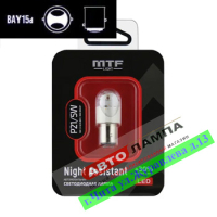 MTF PY21/5W 12V 2.5W Night Assistant Led Красный BAY15D NP21-5WR