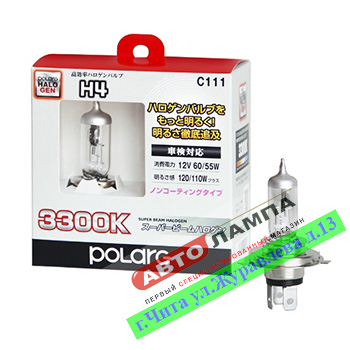 Koito H4 12V 60/55W (Соотв. 120/110W) Polarg Super Beam 3300K P43t-38 P0771C