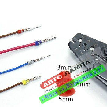 Резиновое уплотнение для разъема 3x6x5mm, 2.2mm (Красный)   365R+Pin